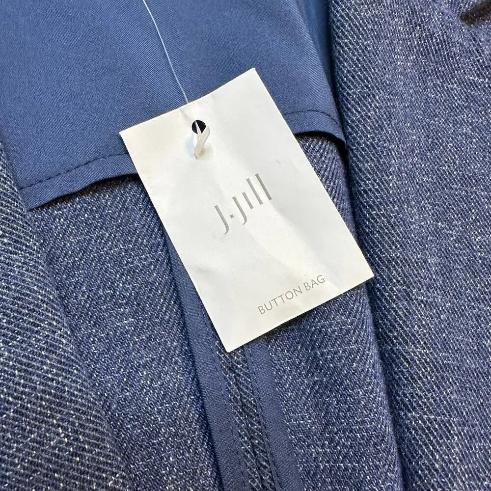 J. Jill Unstructured Oversized Open Front Long Blazer Size Medium NWT
